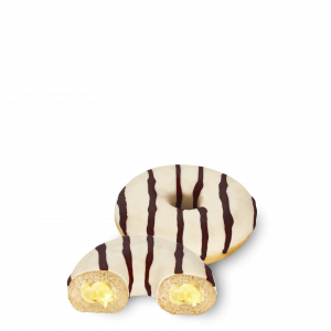Donut with vanilla cream